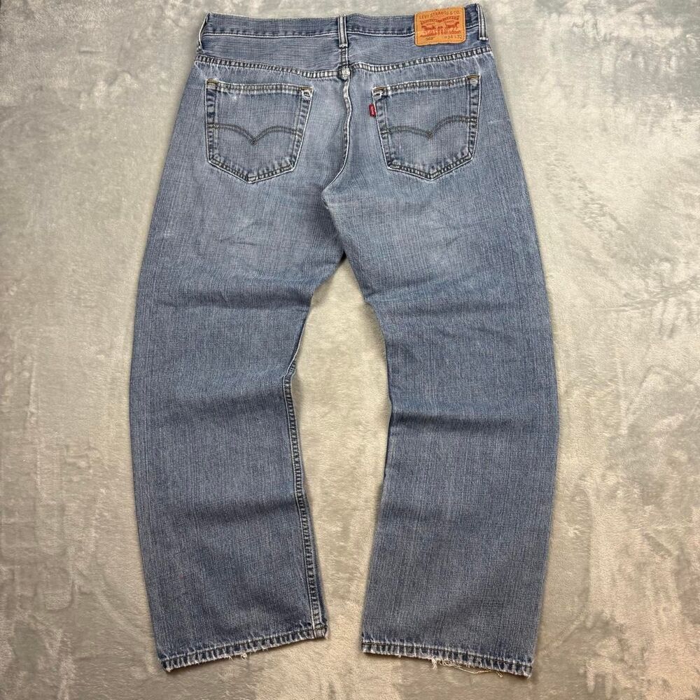 Levi-s Men's Blue and Navy Jeans